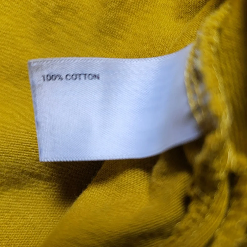 Duluth Trading Co Mens 2XL‎ Yellow Short Sleeve Crew Neck Workwear T-Shirt